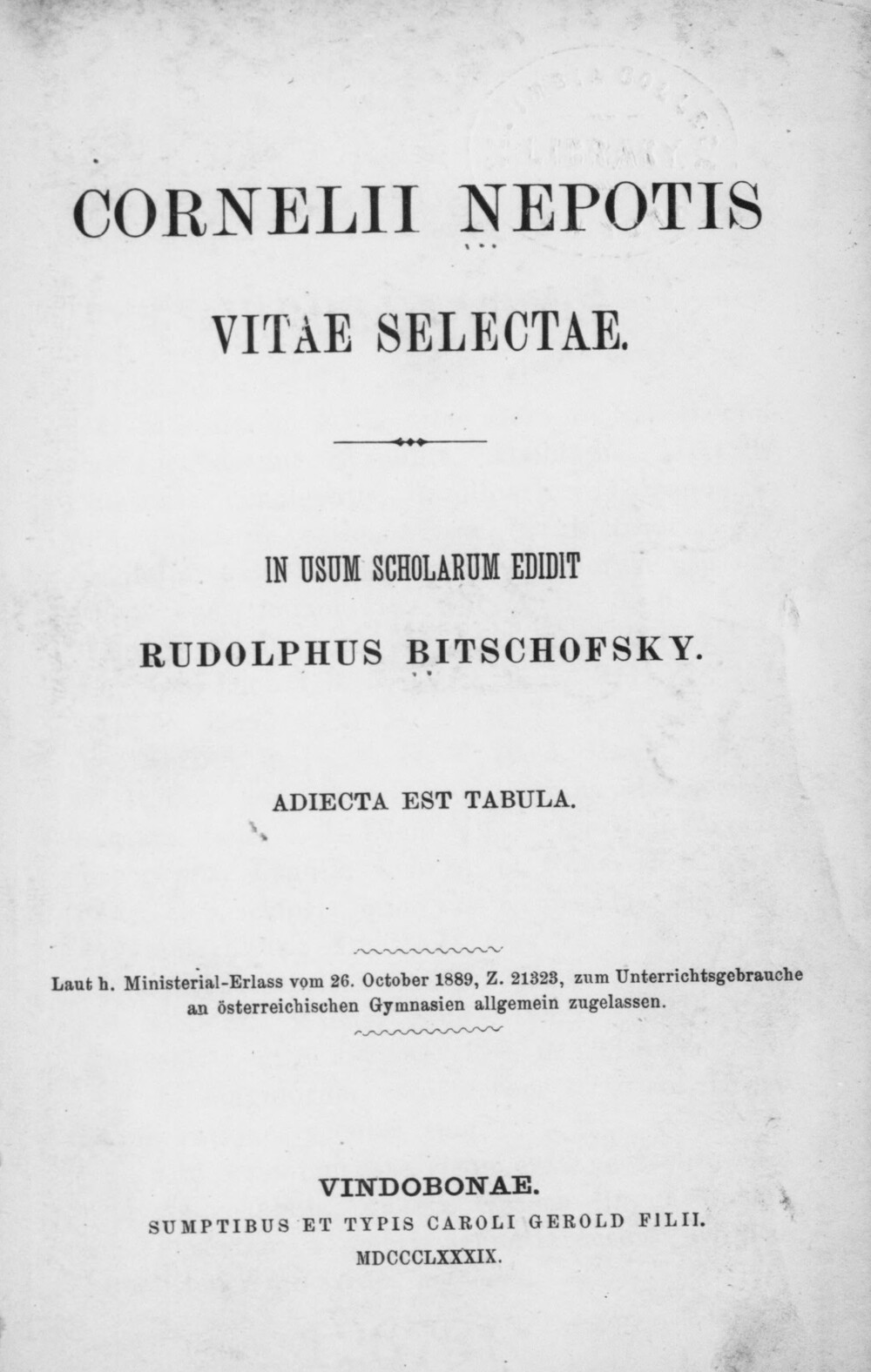 Cover für Vitae selectae