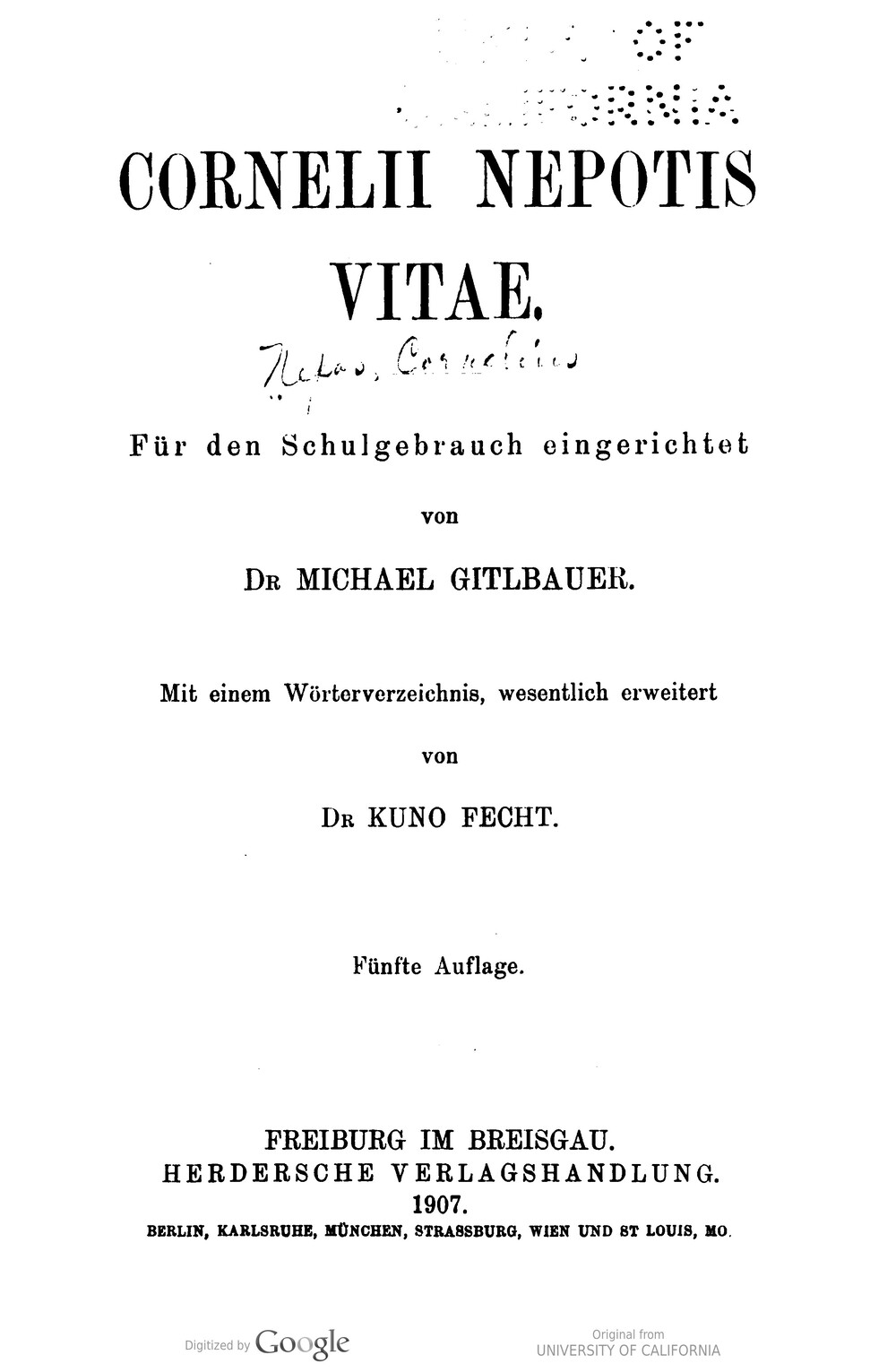 Cover für Vitae