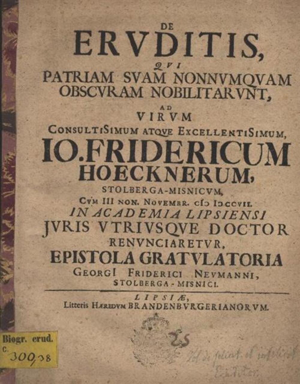 Cover für De eruditis