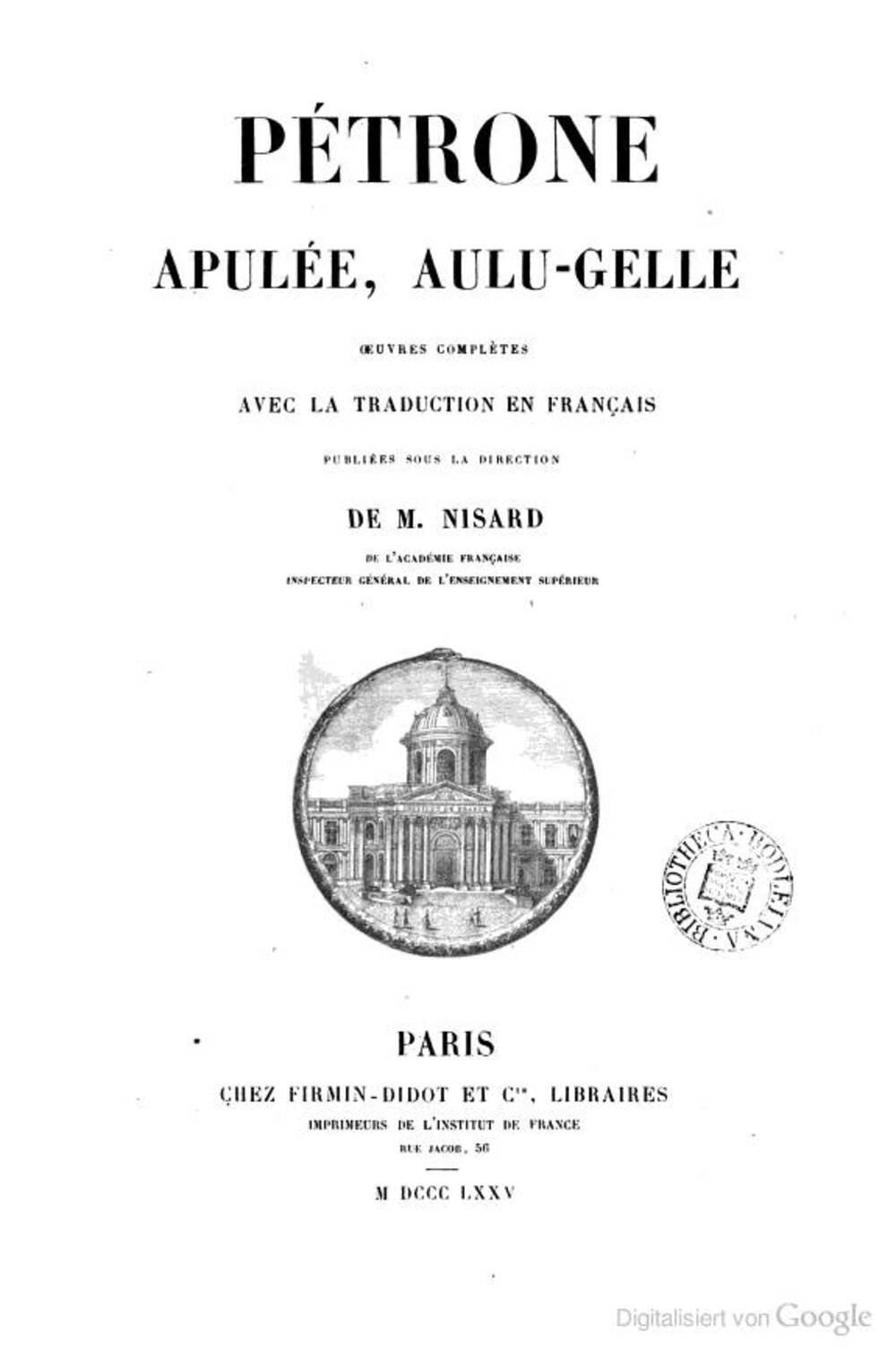 Cover für Les nuits attiques