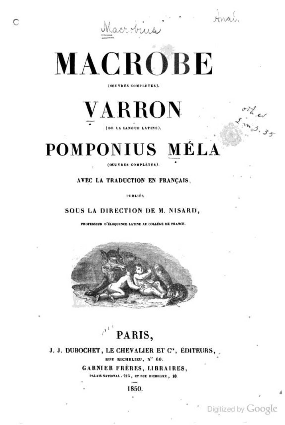 Cover für Les Saturnales