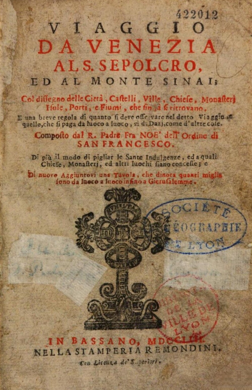 Cover für Viaggio da Venezia al santo sepolcro, ed al monte Sinai