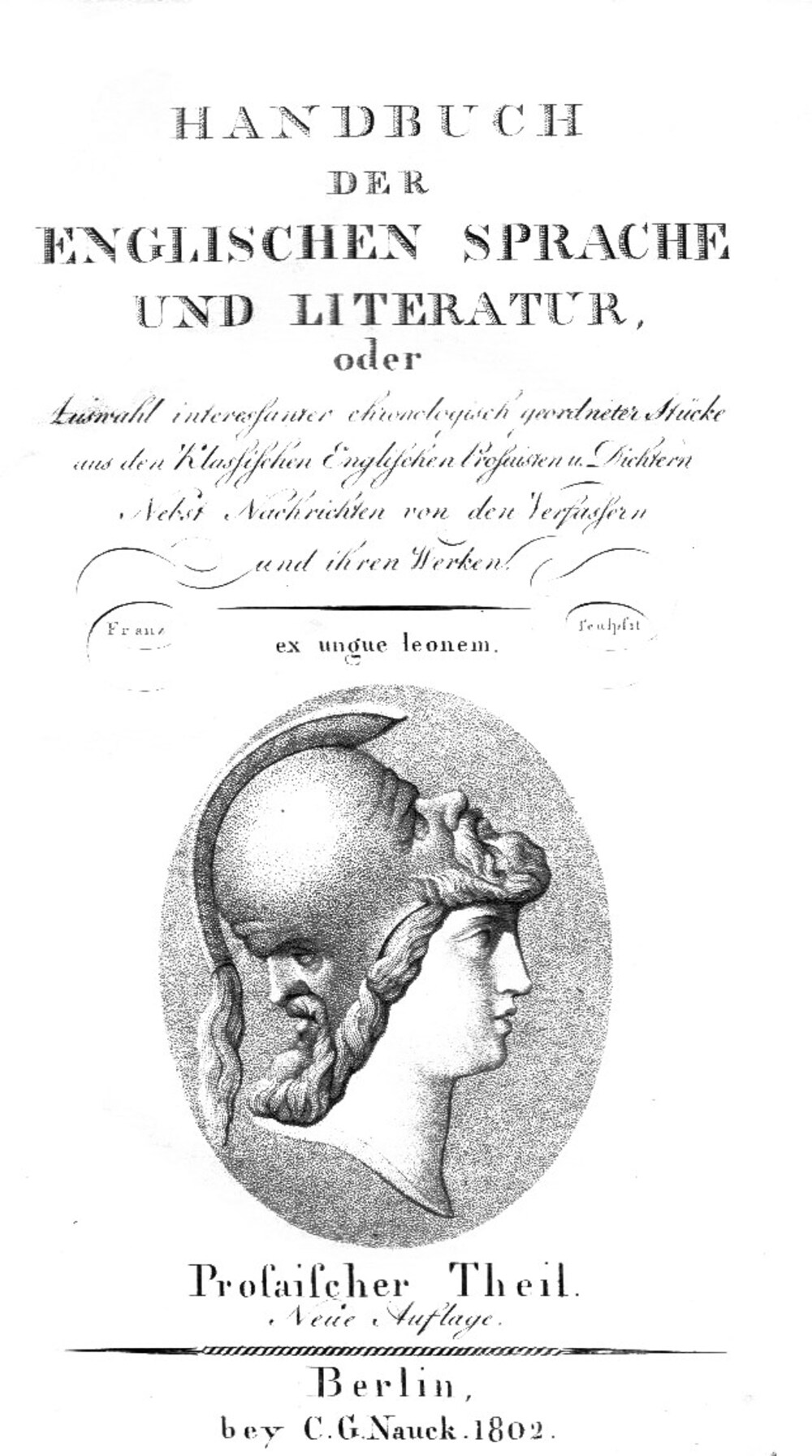 Cover für Handbuch der englischen Sprache und Literatur