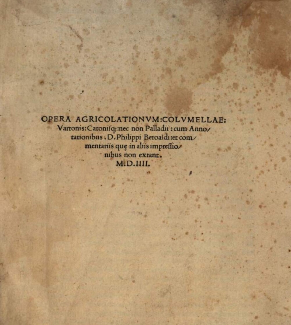 Cover für De re rustica liber primus