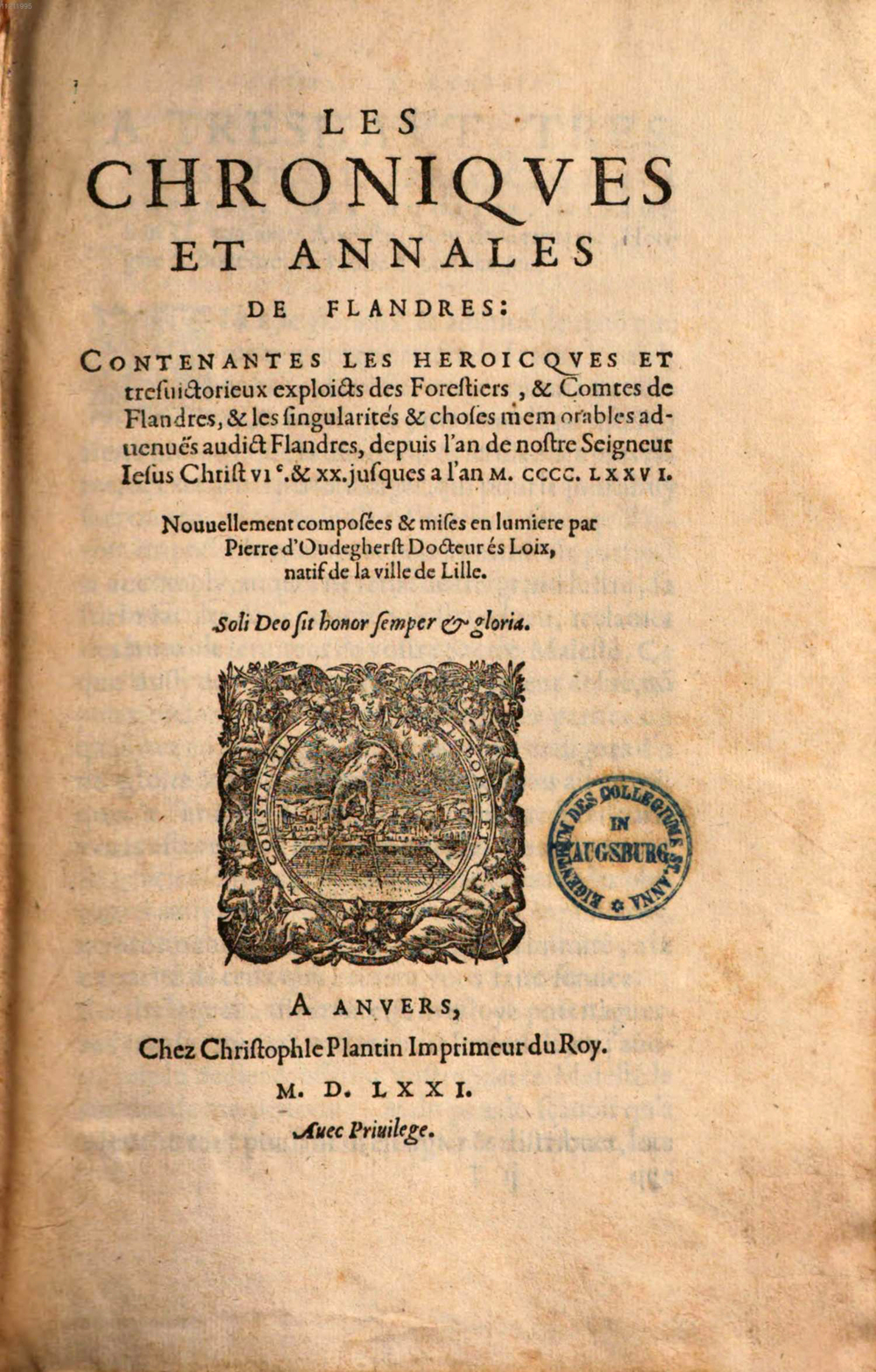 Cover für Les chroniques et annales de Flandres