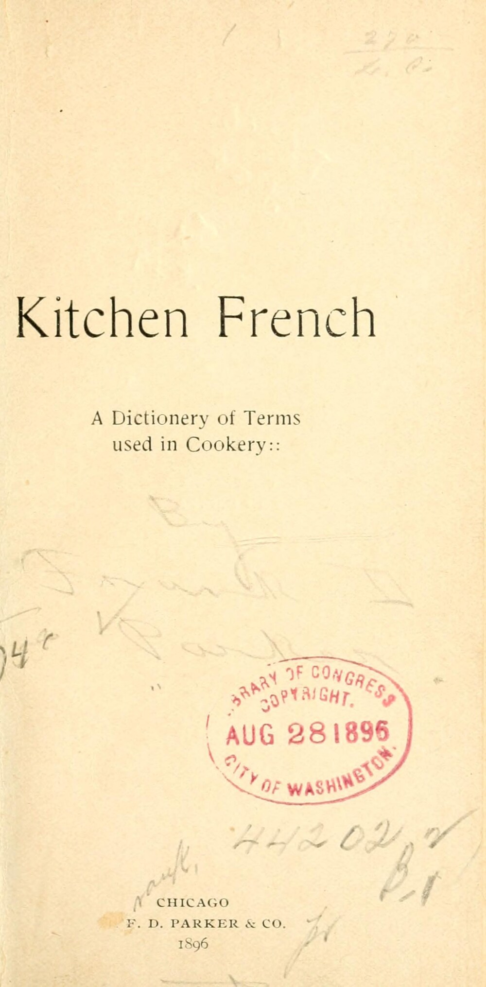 Cover für Kitchen French