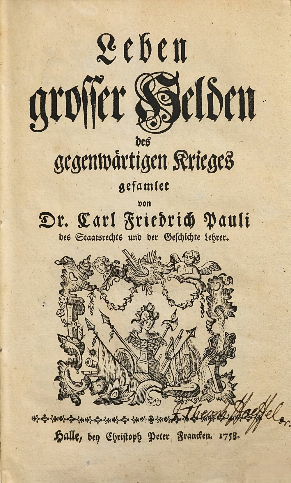 Cover für Leben grosser Helden des gegenwärtigen Krieges