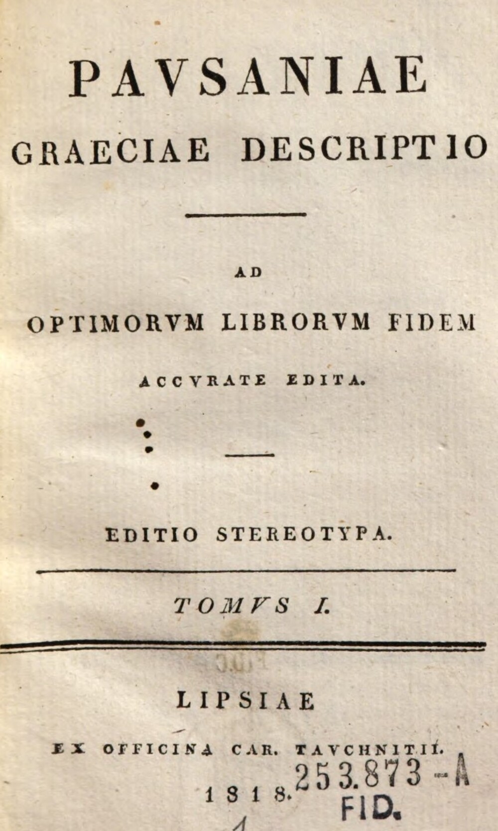 Cover für Graeciae descriptio