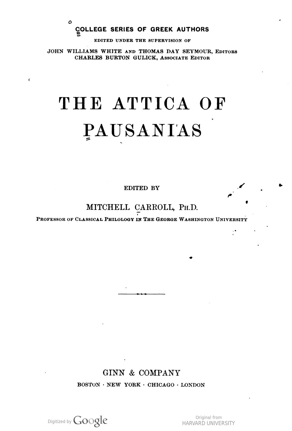 Cover für The Attica of Pausanias