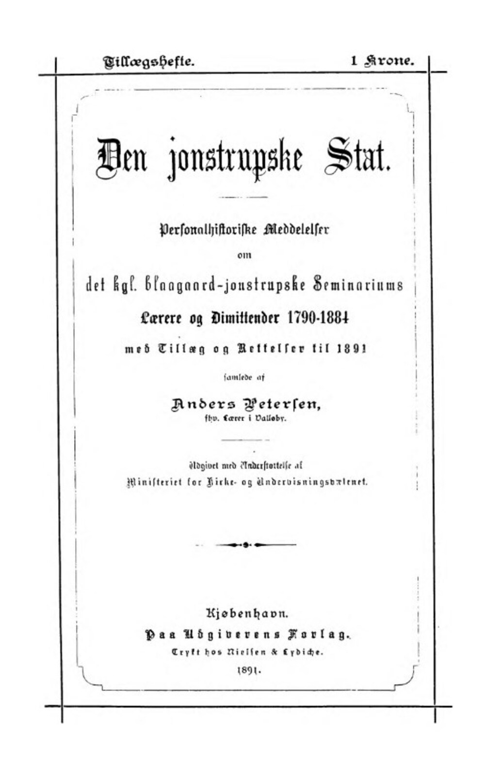 Cover für Den jonstrupske stat