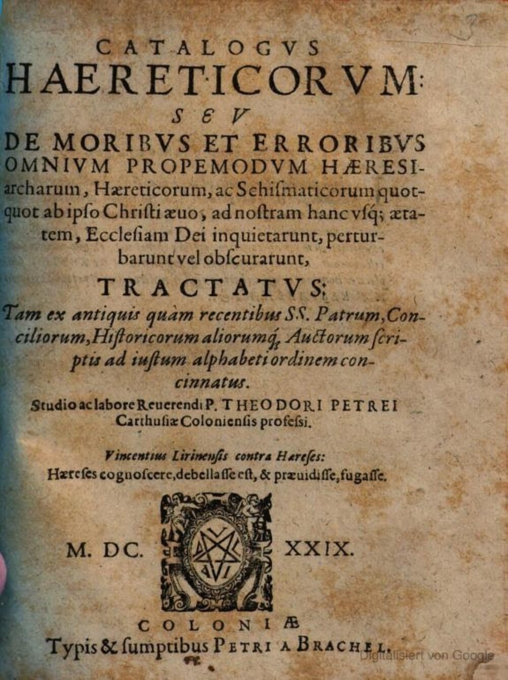 Cover für Catalogus haereticorum