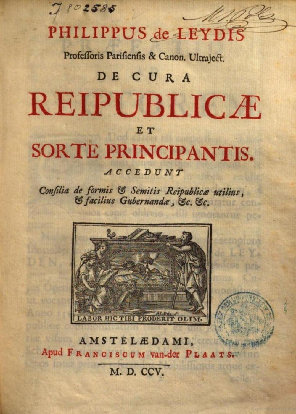 Cover für De reipublice cura et sorte principantis