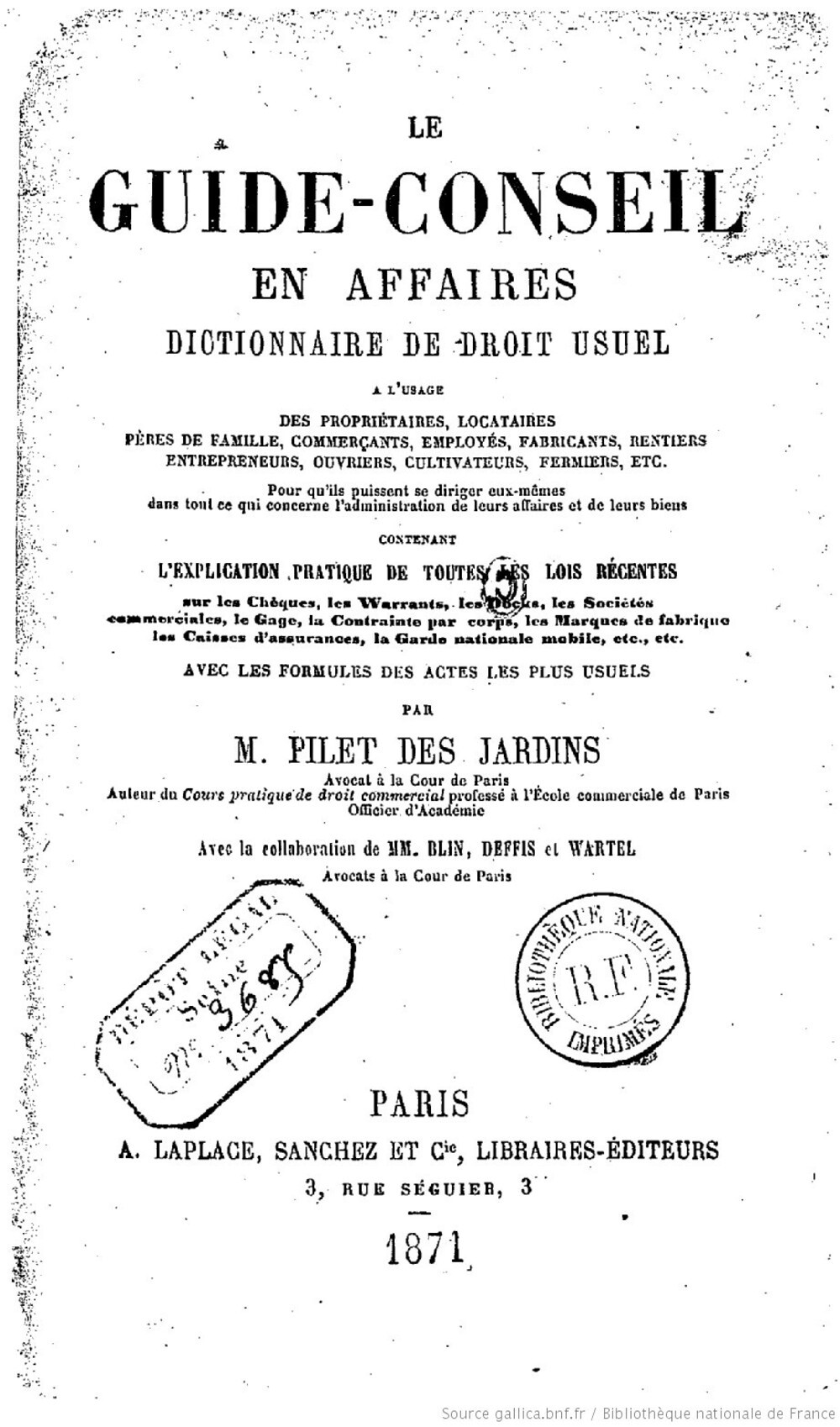 Cover für Le guide-conseil en affaires