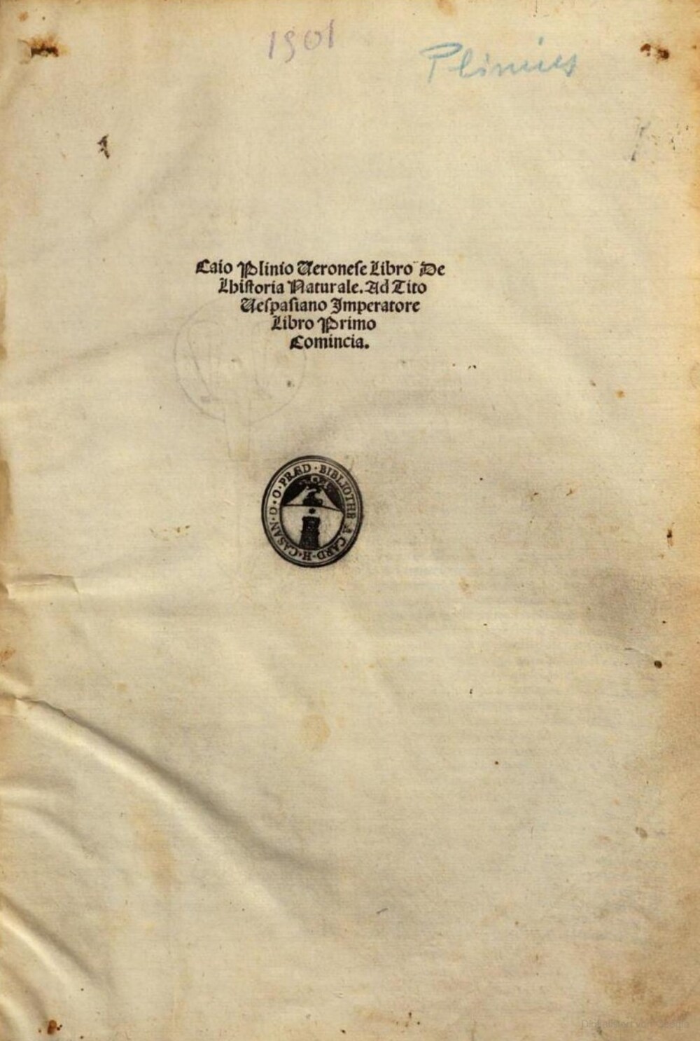 Cover für Libro de lhistoria naturale