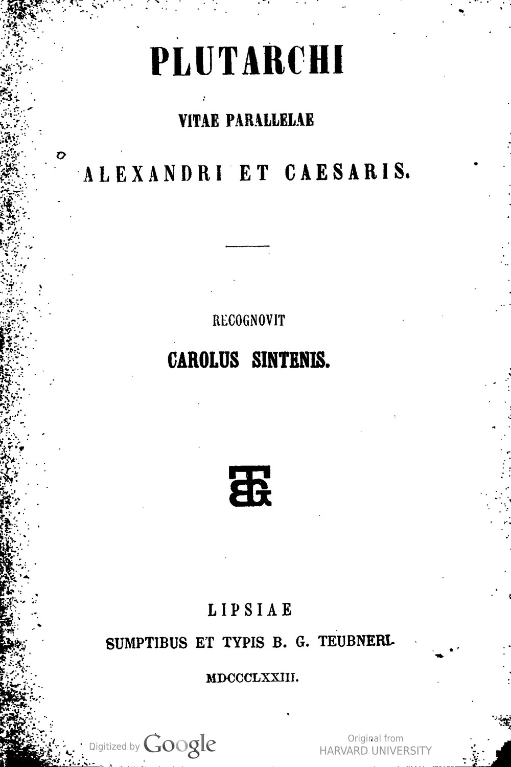 Cover für Vitae parallelae