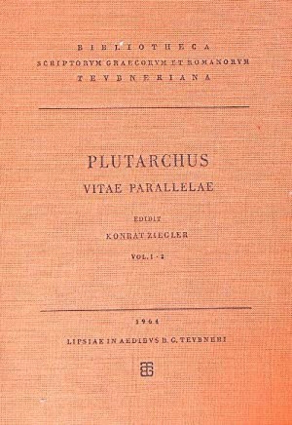 Cover für Vitae parallelae