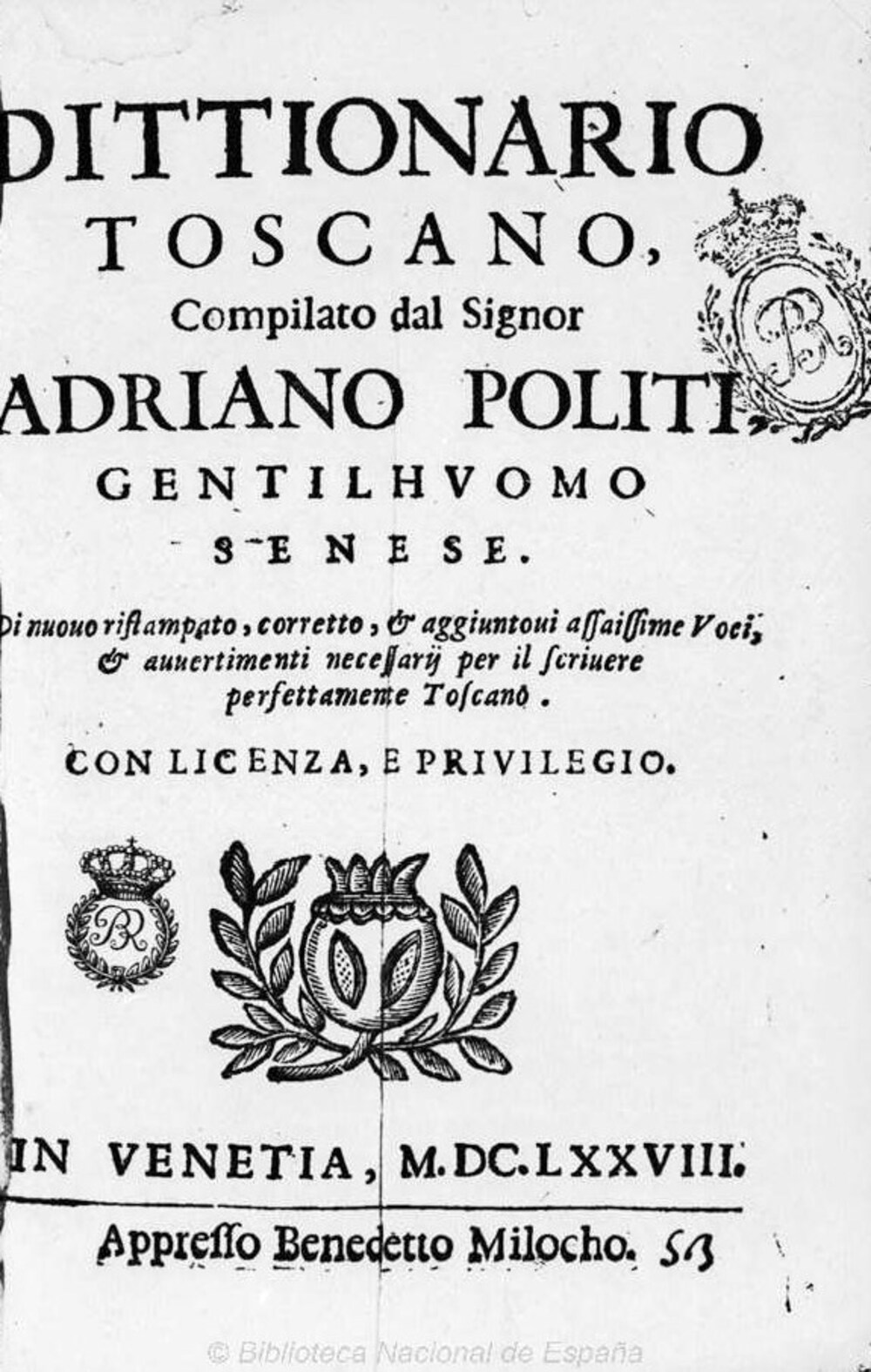Cover für Dittionario toscano
