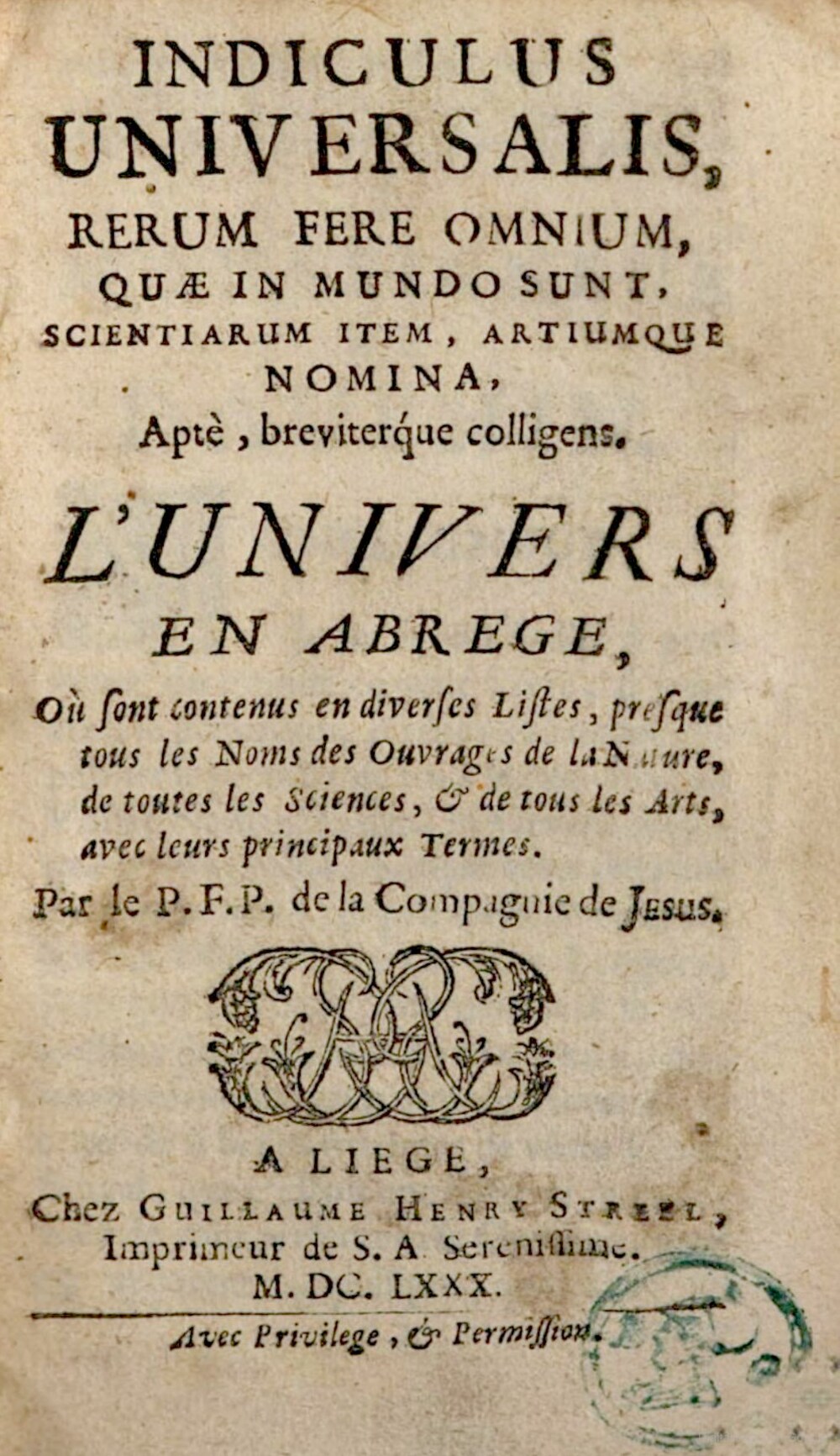 Cover für Indiculus universalis