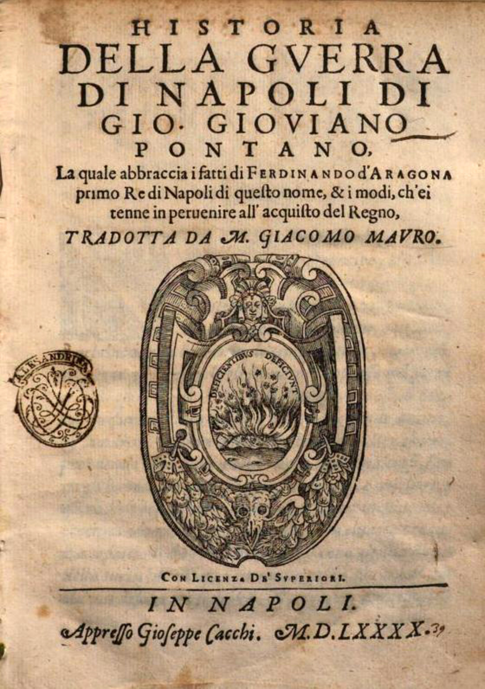 Cover für Historia della guerra di Napoli