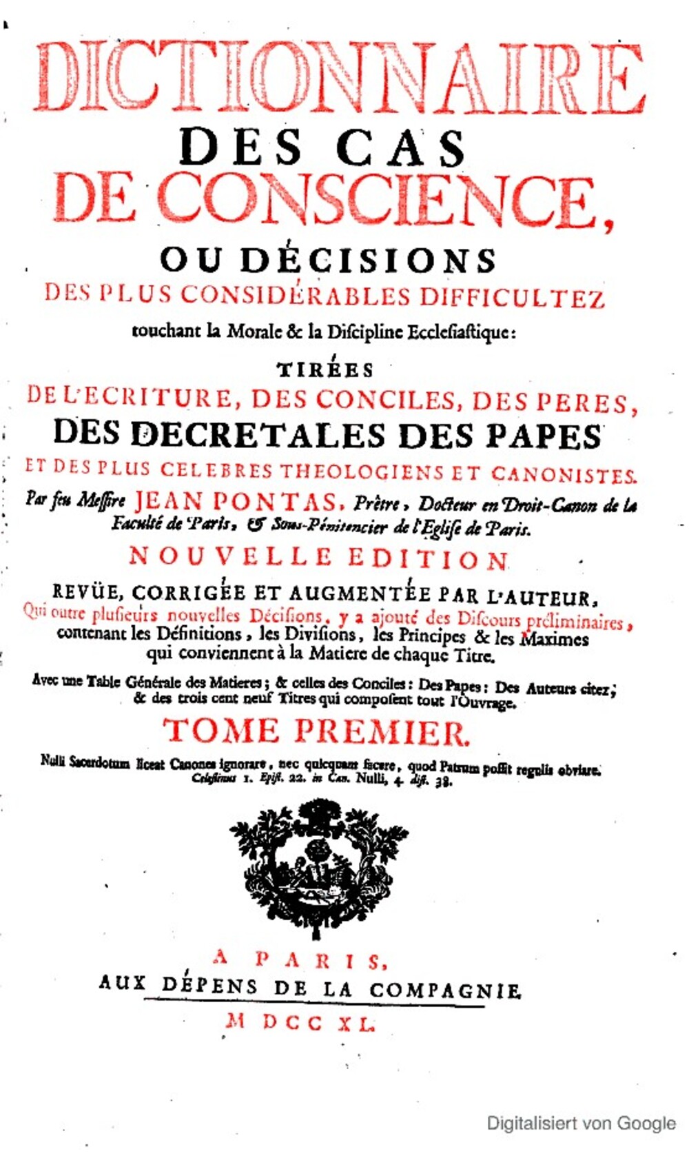 Cover für Dictionnaire de cas de conscience
