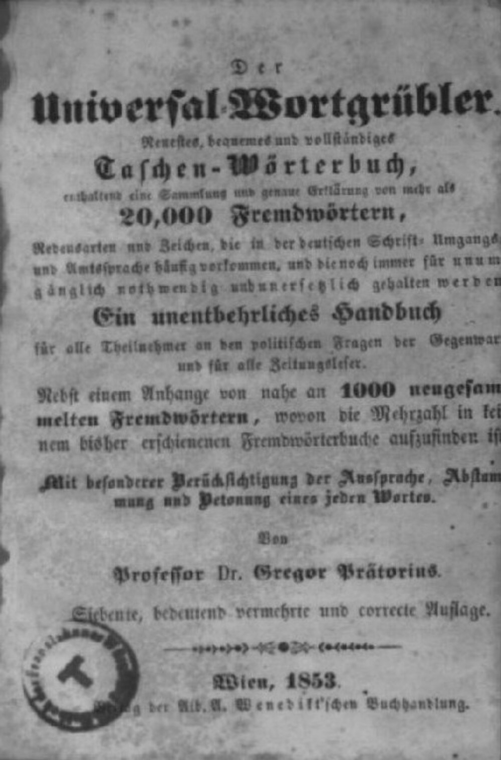 Cover für Der Universal-Wortgrübler