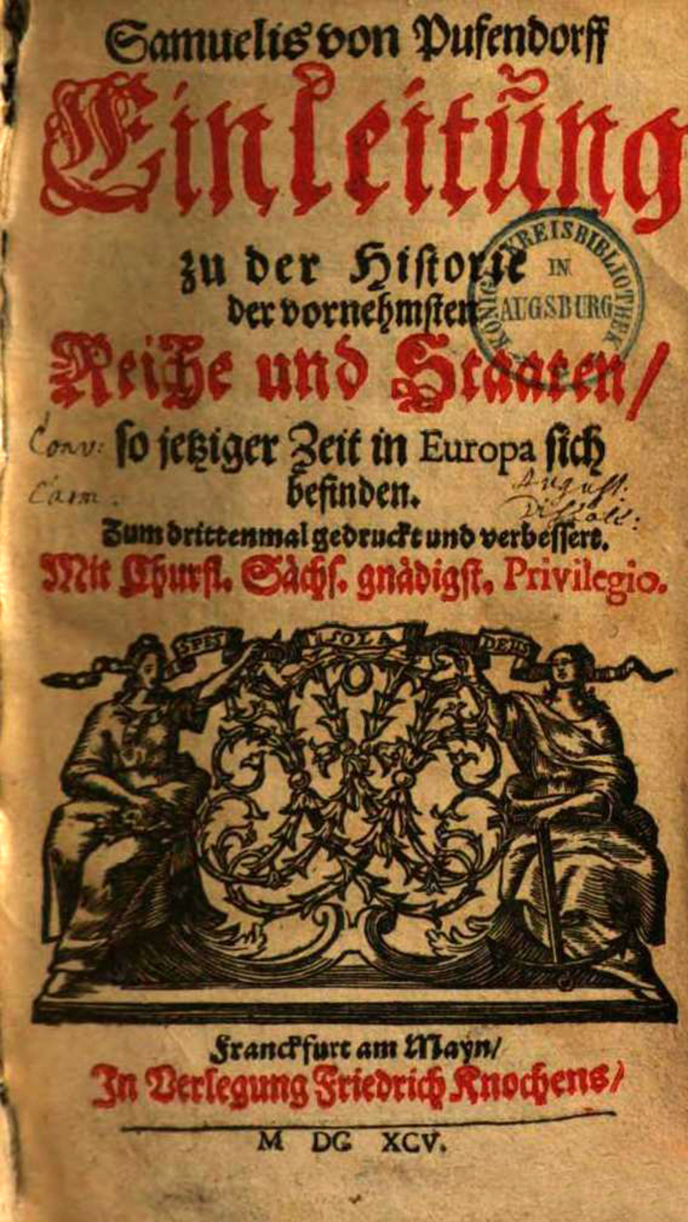 Cover für Einleitung zu der Historie der vornehmsten Reiche und Staaten