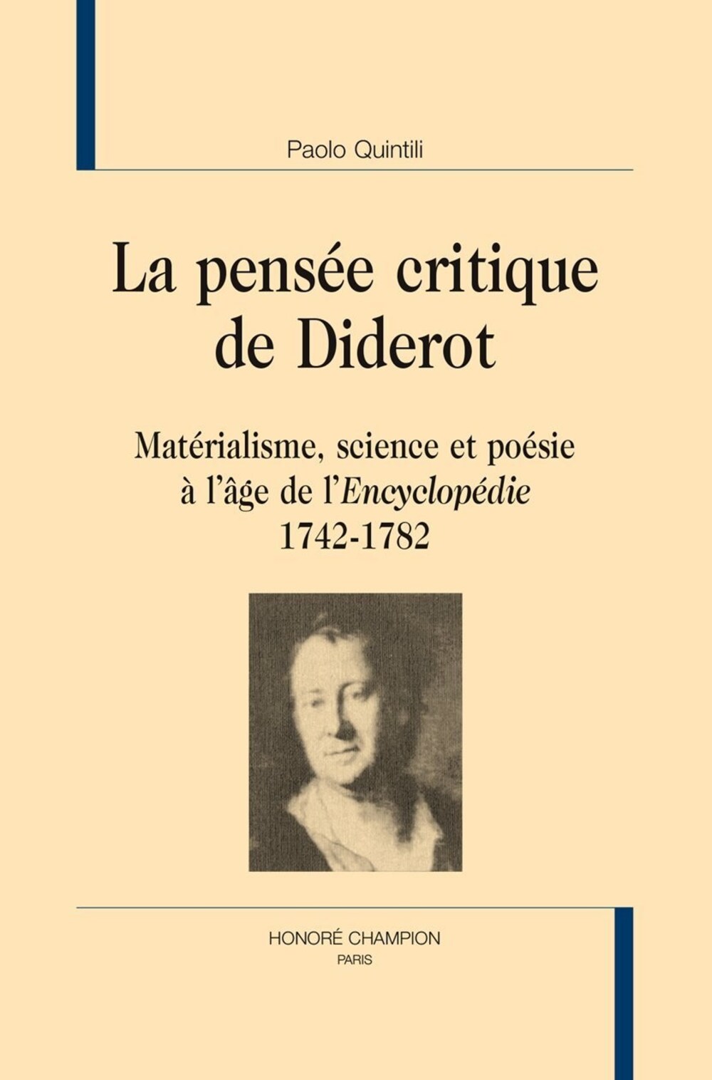 Cover für La pensée critique de Diderot