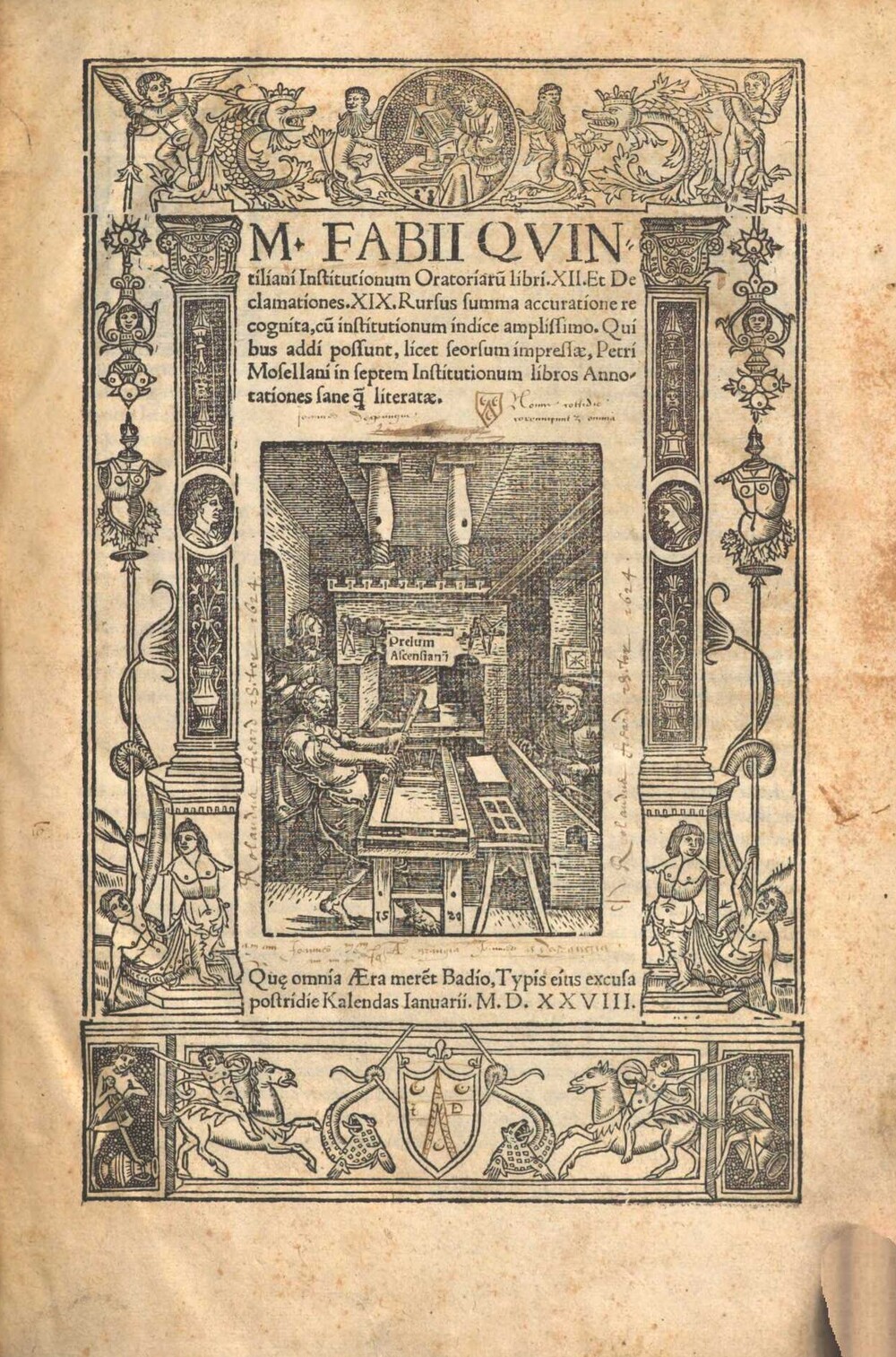 Cover für Institutionum oratorium lib. XII et Declamationes  XIX