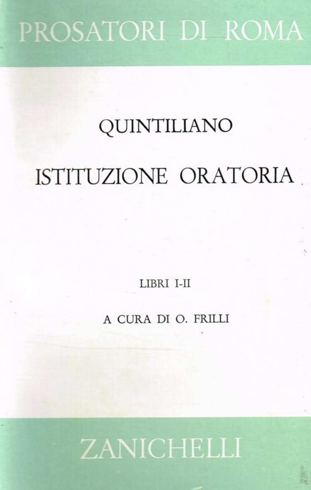 Cover für Istituzione oratoria