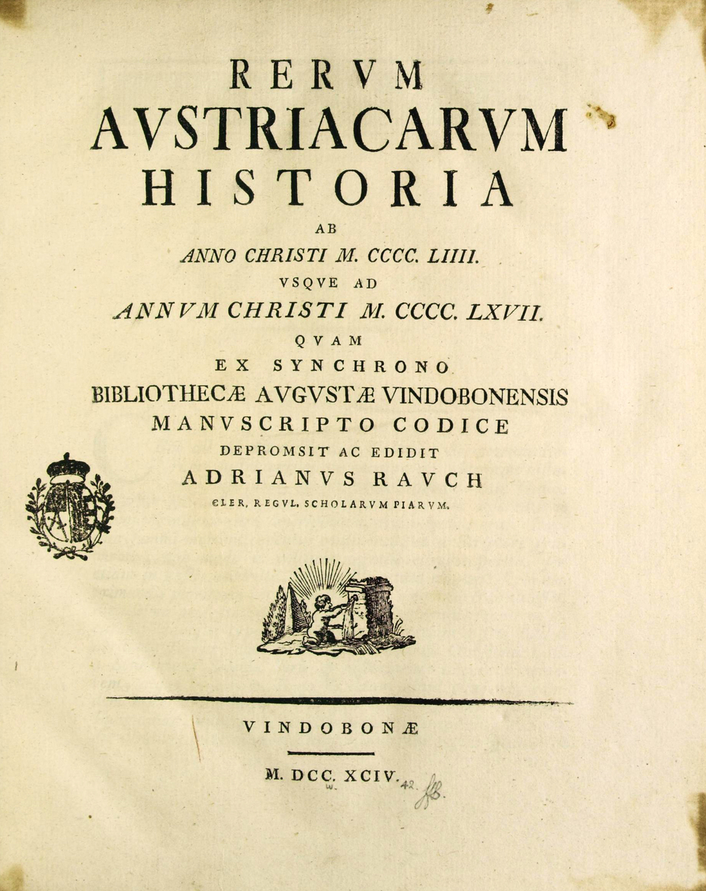 Cover für Rerum Austriacarum Historia