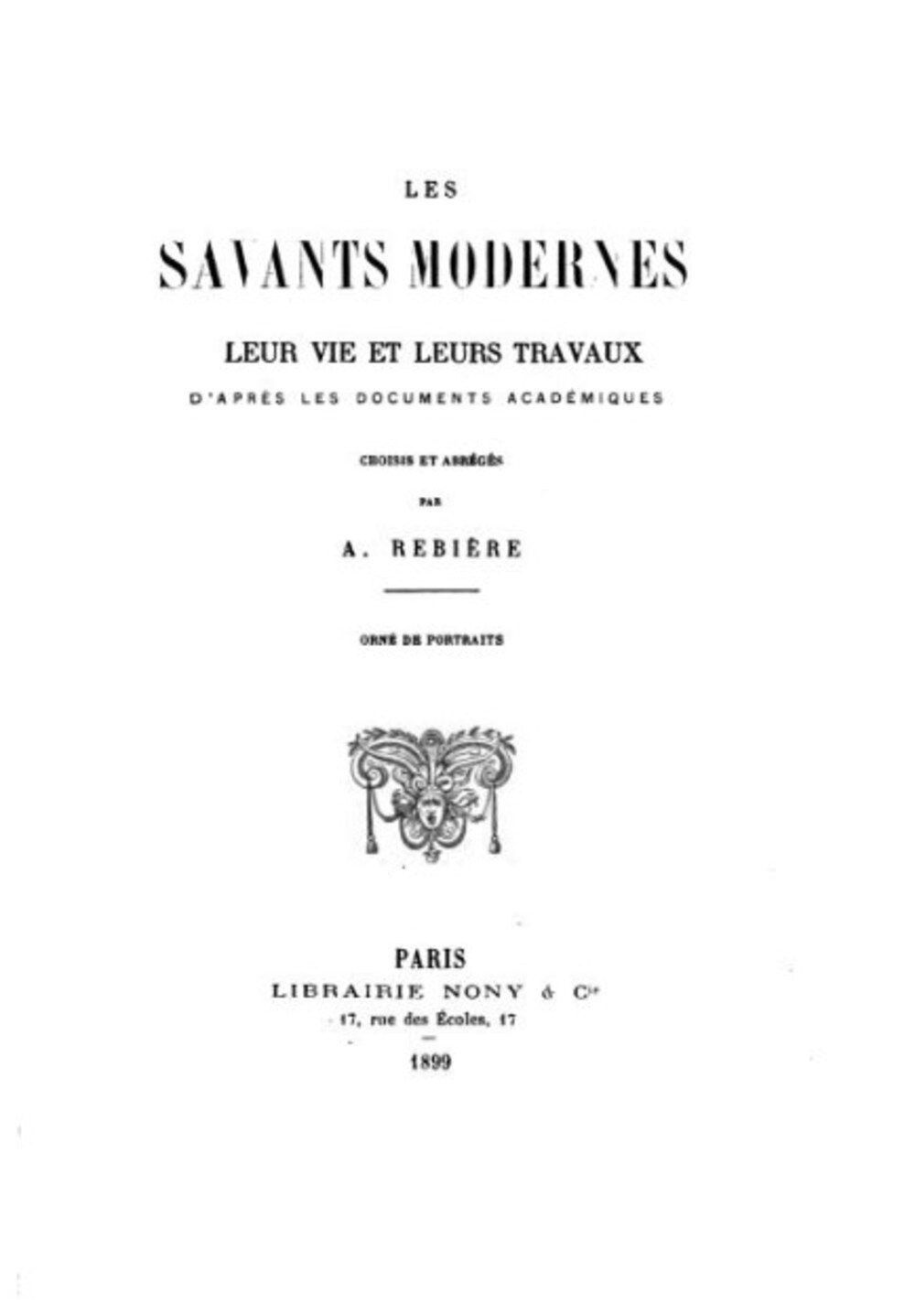 Cover für Les savants modernes