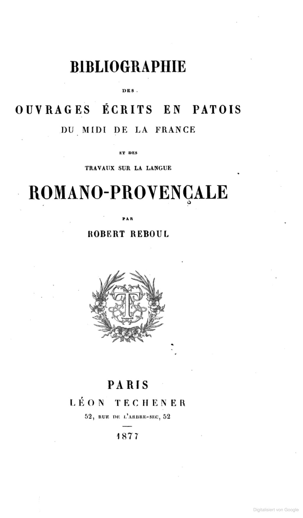 Cover für Bibliographie des ouvrages écrits en patois du midi de la France