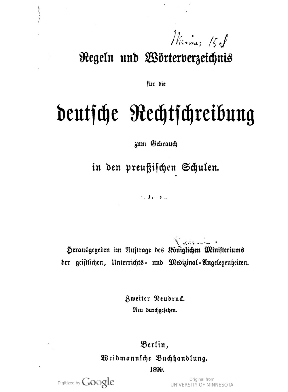 Cover für Regeln und Wörterverzeichnis für die deutsche Rechtschreibung