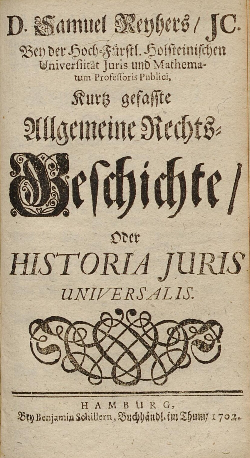 Cover für Kurtz gefasste Allgemeine Rechts-Geschichte