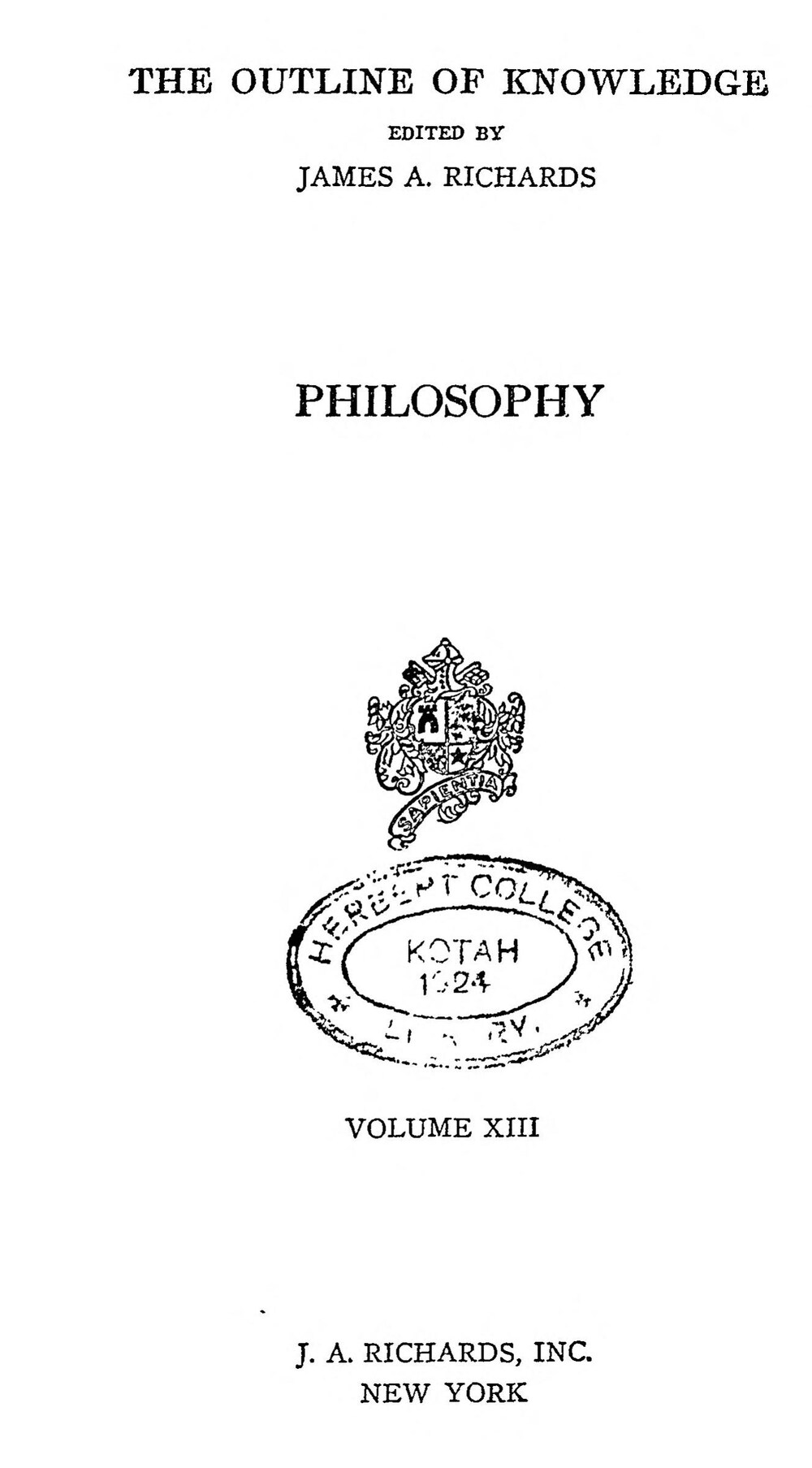 Cover für Philosophy