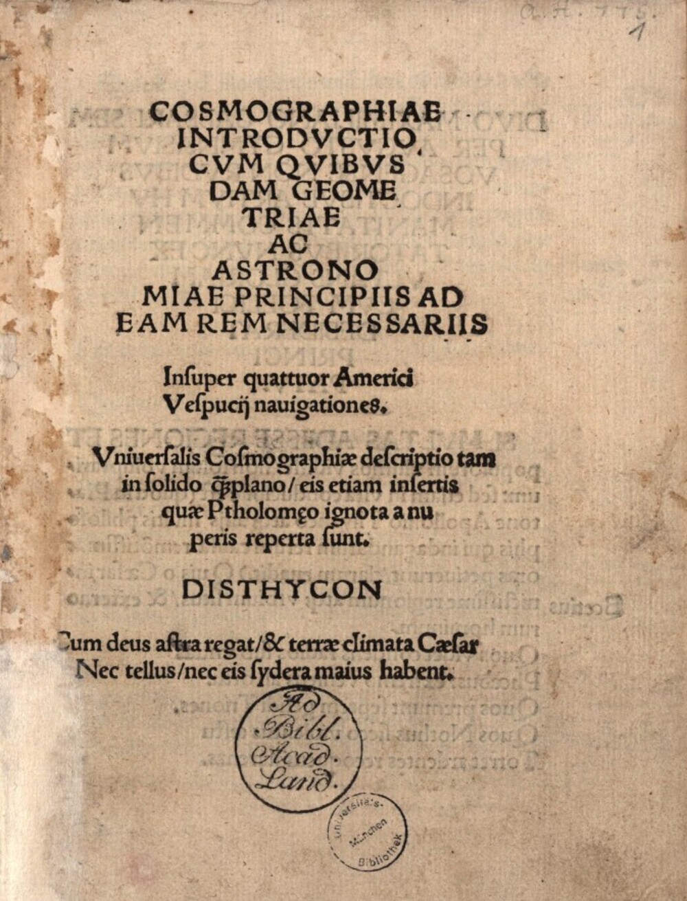 Cover für Quattuor Americi Vesputii navigationes