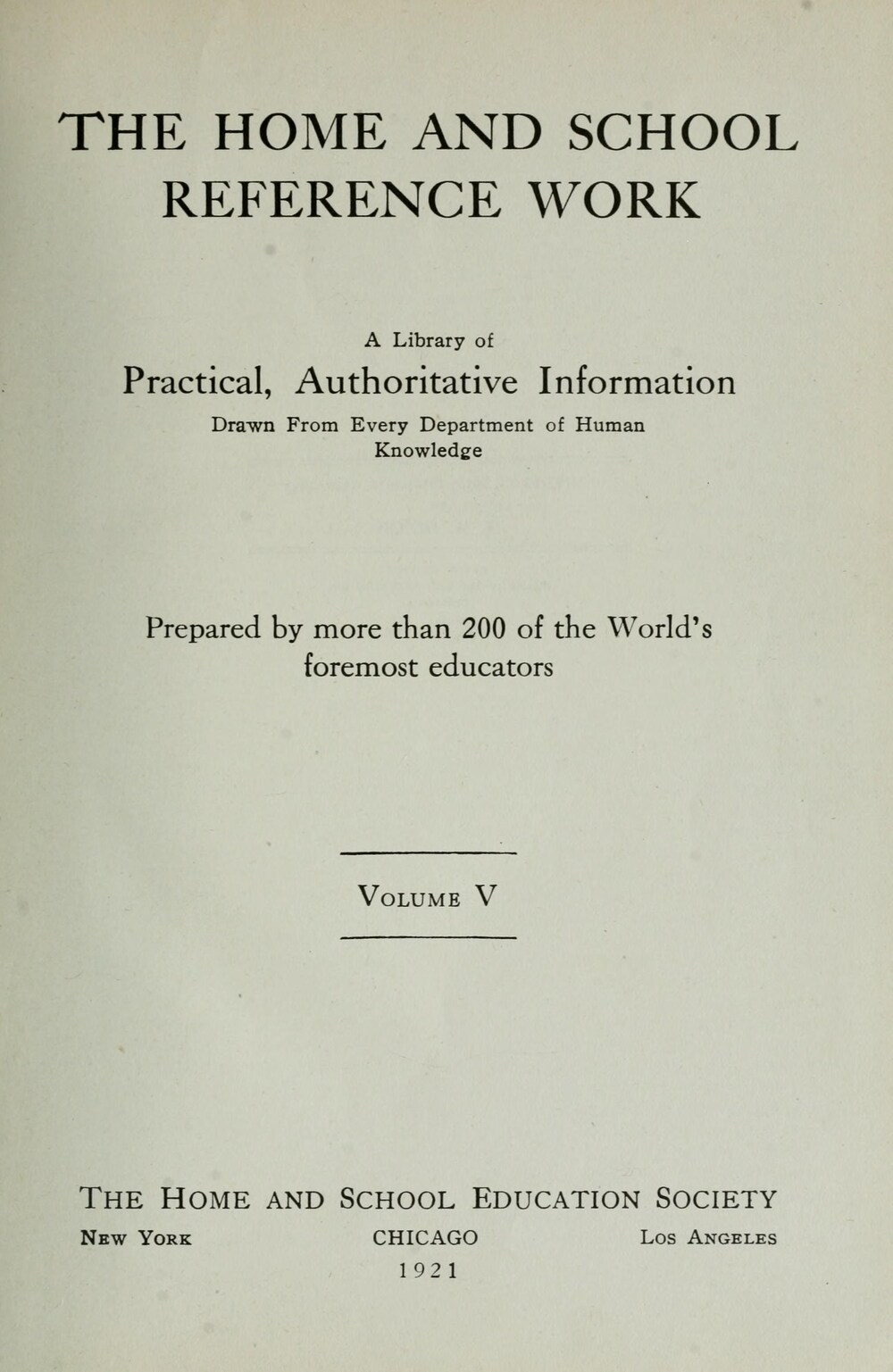 Cover für The home and school reference work