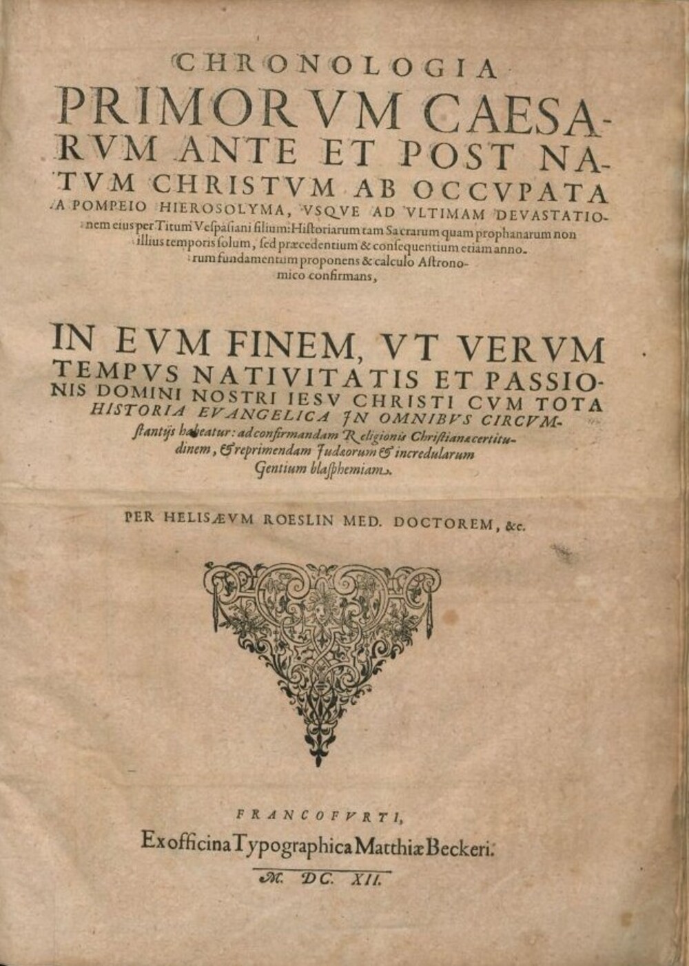 Cover für Chronologia primorum Caesarum