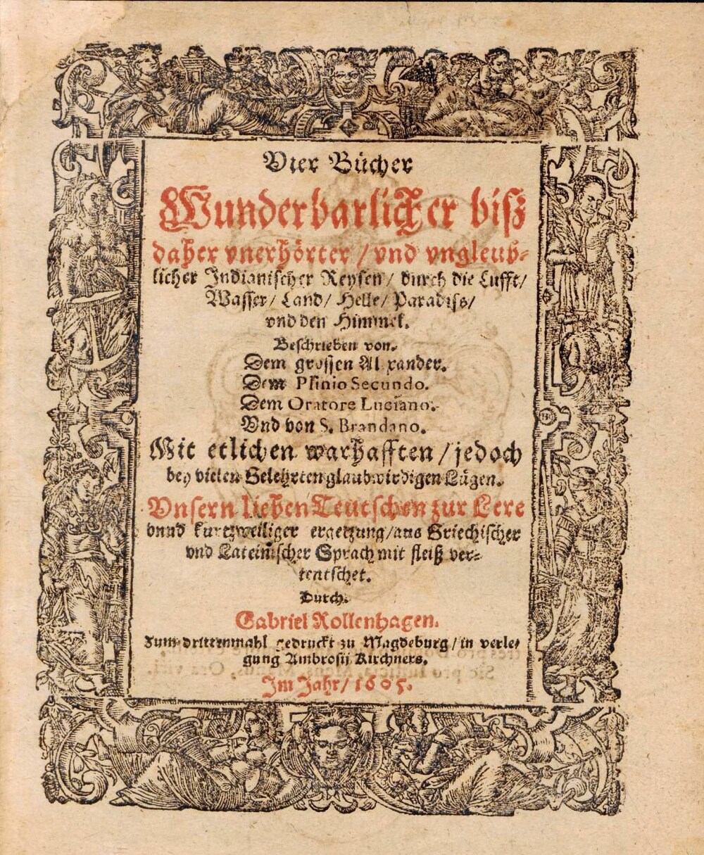 Cover für Vier Bücher wunderbarlicher biß daher unerhörter, und ungleublicher indianischer Reysen