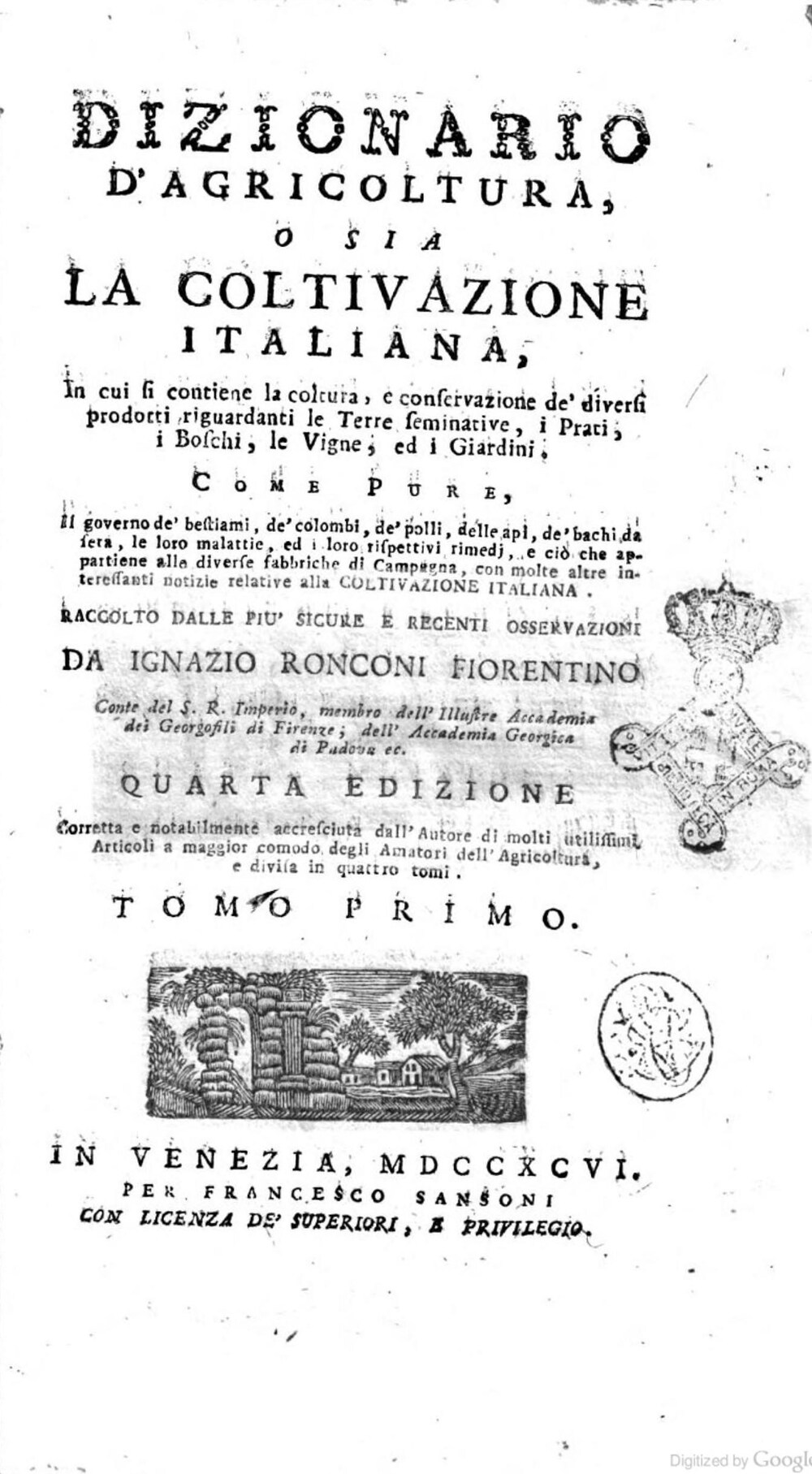 Cover für Dizionario d'agricoltura