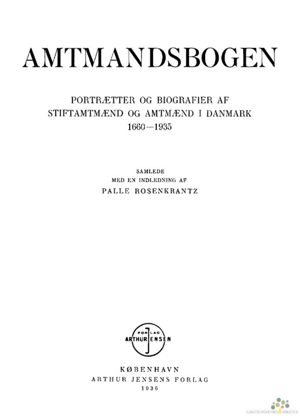 Cover für Amtmandsbogen
