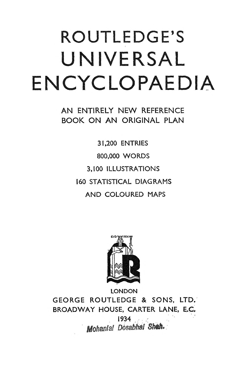 Cover für Routledge's universal encyclopaedia