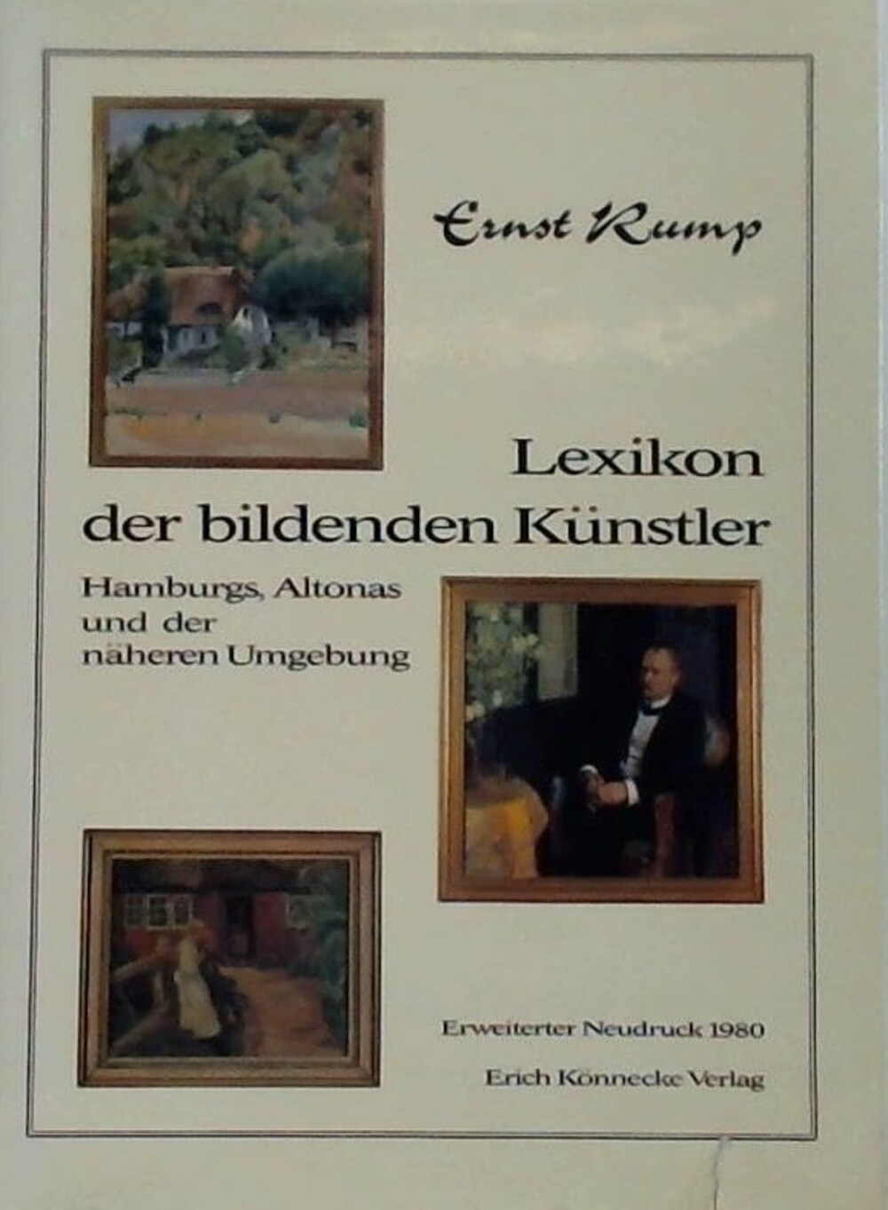 Cover für Lexikon der bildenden Künstler Hamburgs, Altonas und der näheren Ungebung