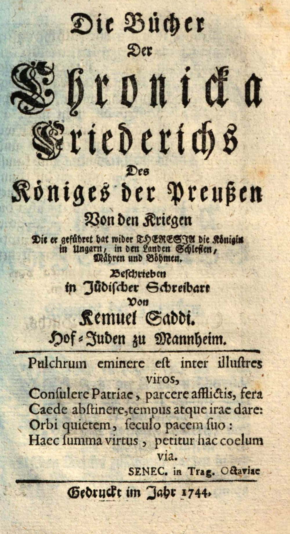 Cover für Die Buecher der Chronicka Friederichs des Koeniges der Preußen