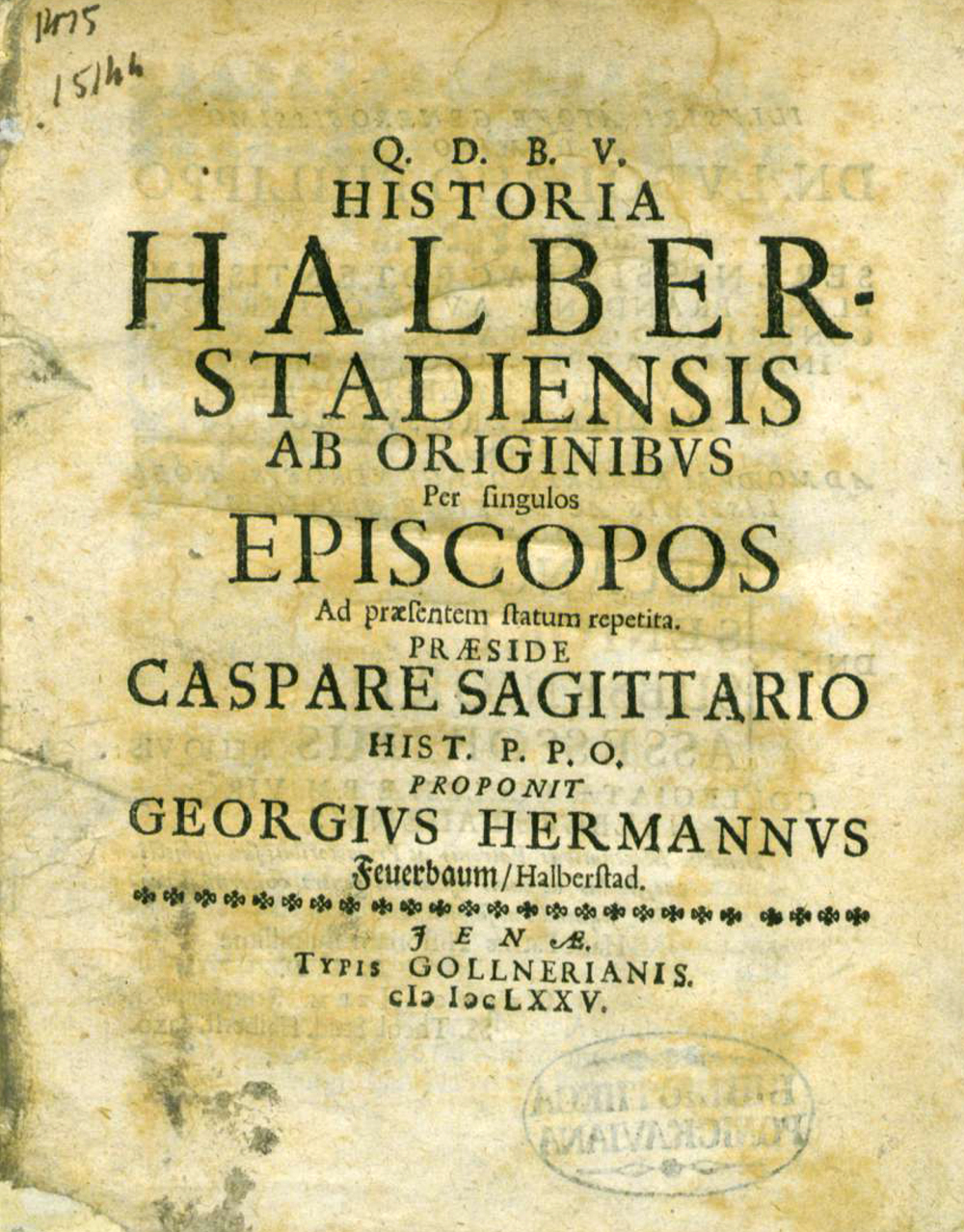 Cover für Historia Halberstadensis