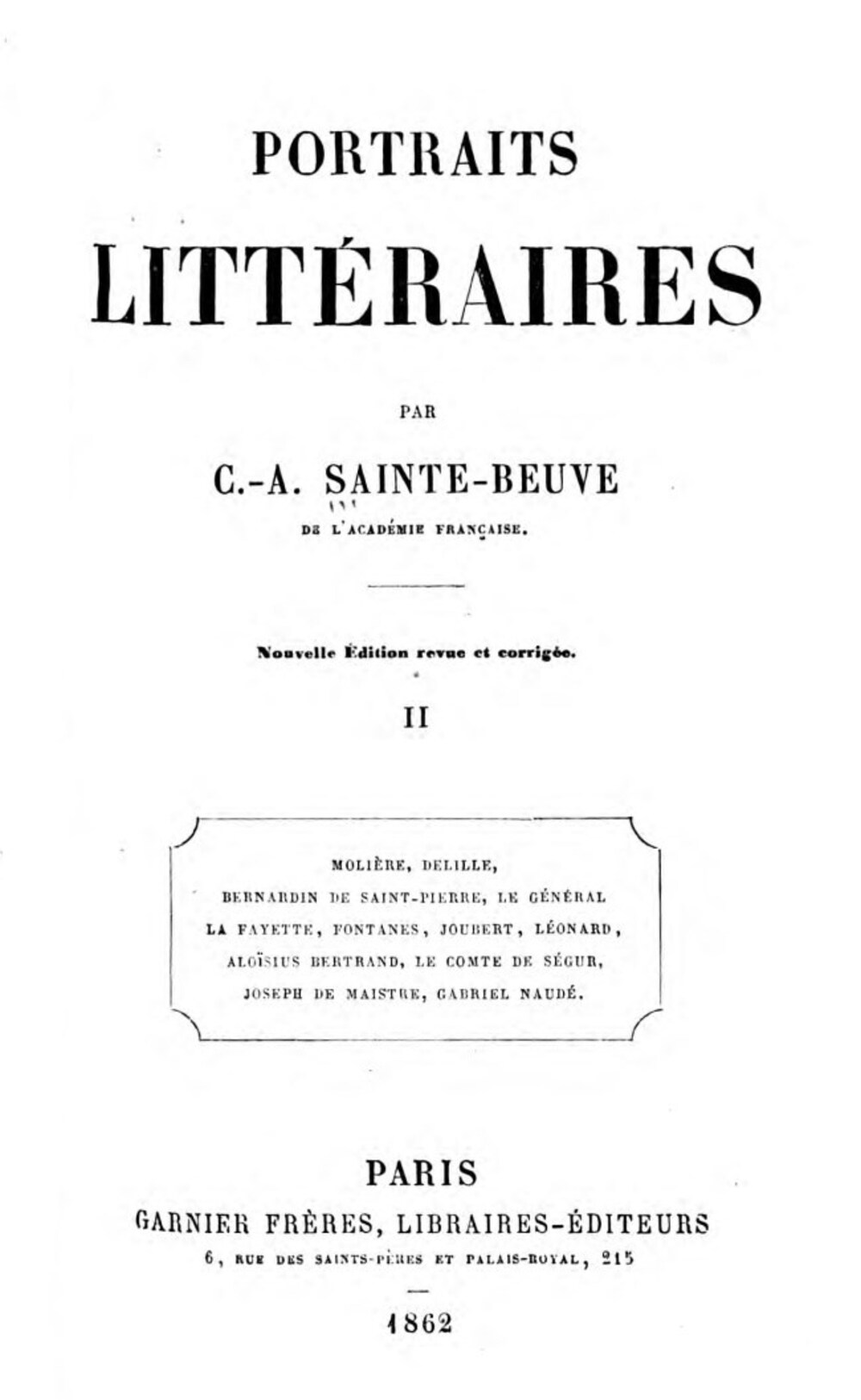 Cover für Portraits littéraires