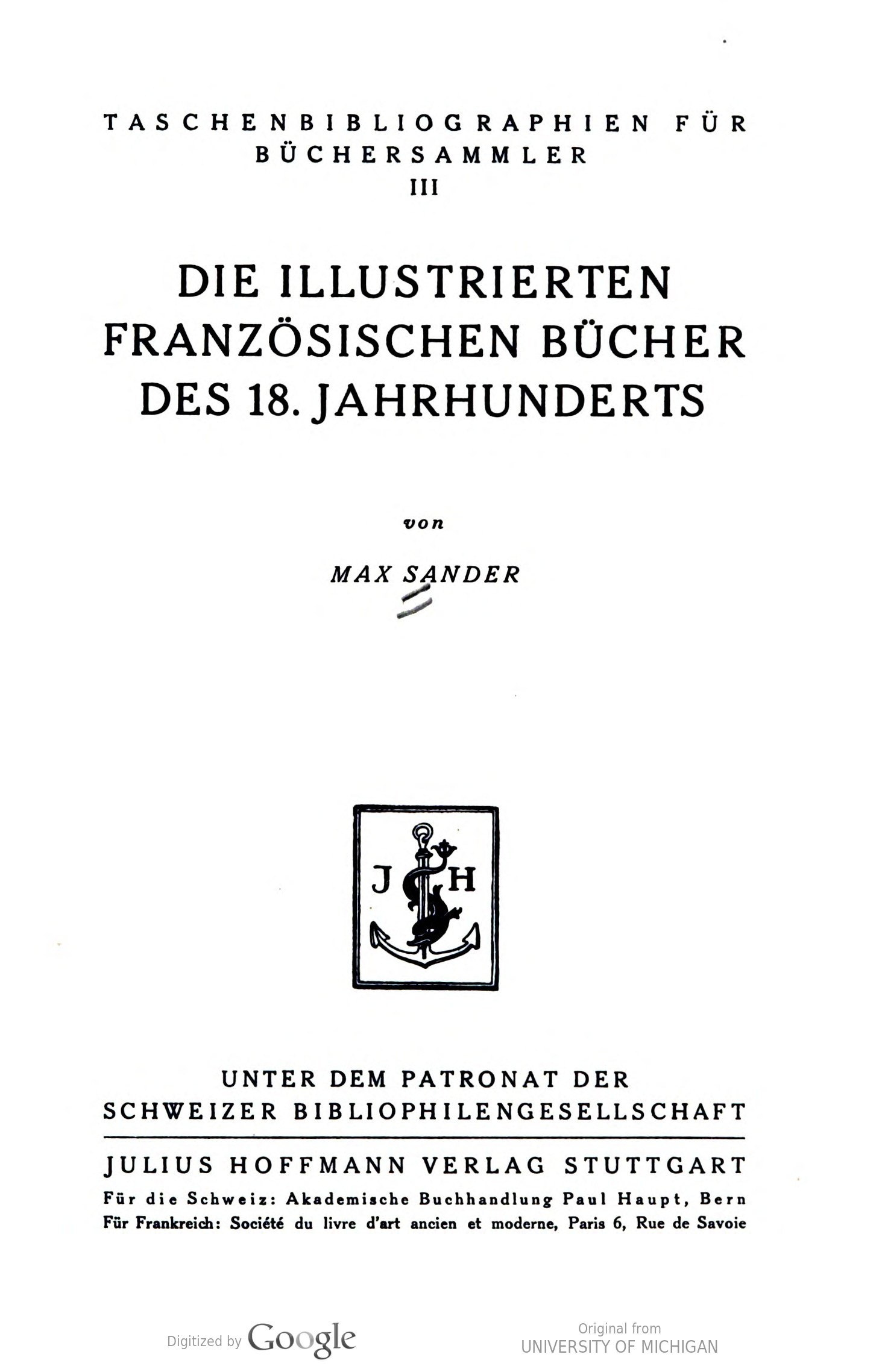 Cover für Die illustrierten französischen Bücher des 18. Jahrhunderts