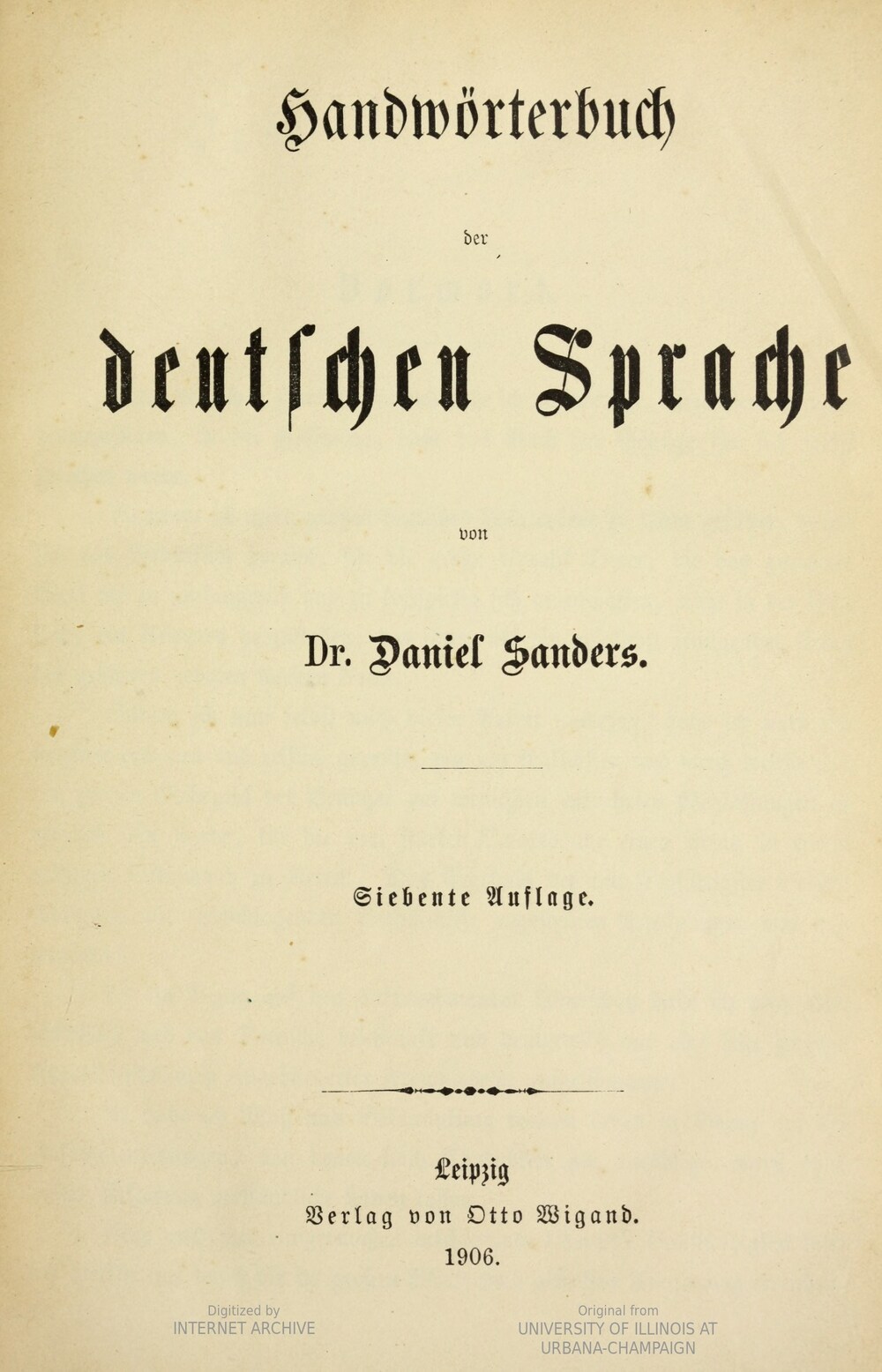 Cover für Handwörterbuch der deutschen Sprache