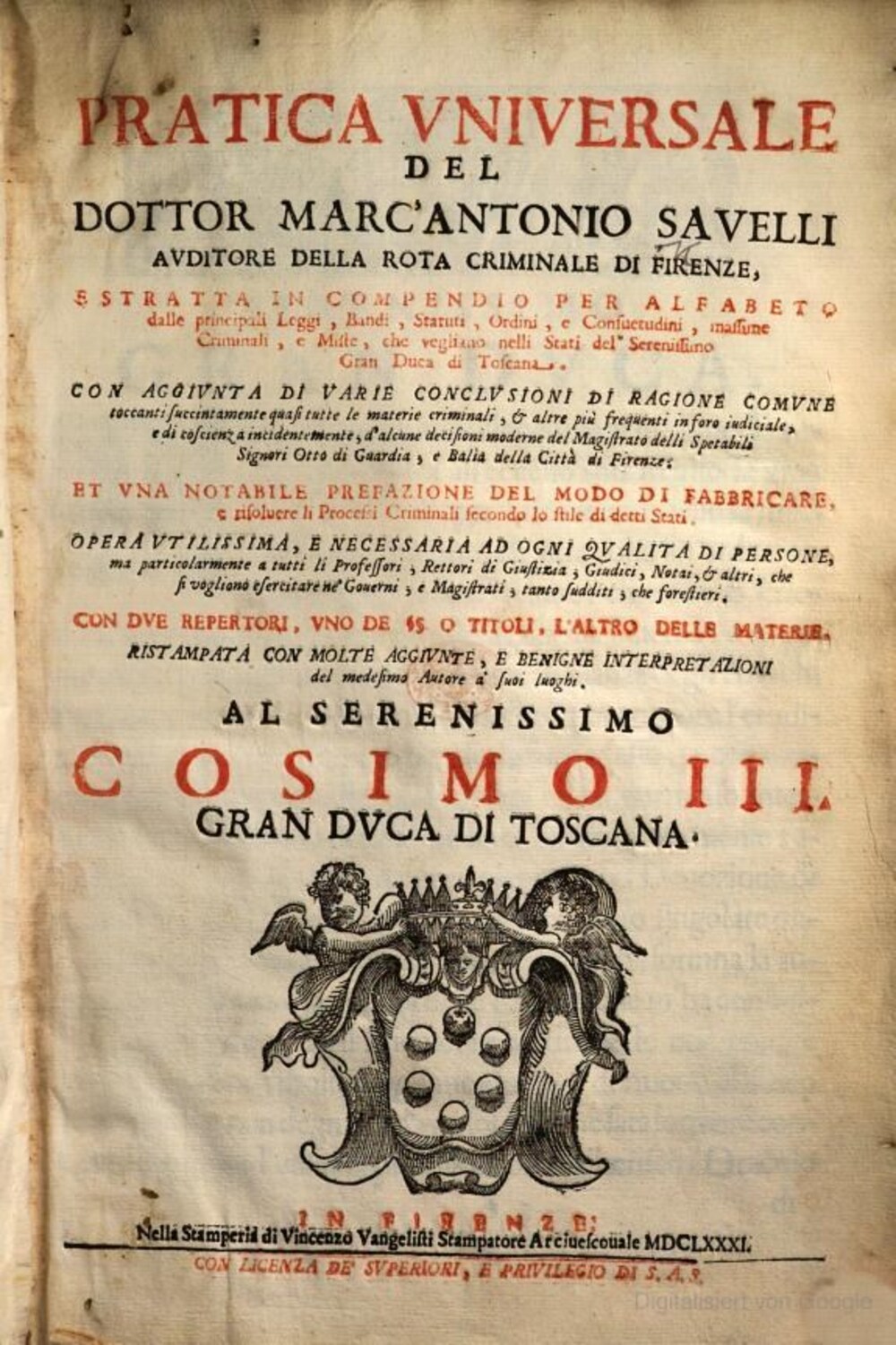 Cover für Pratica universale