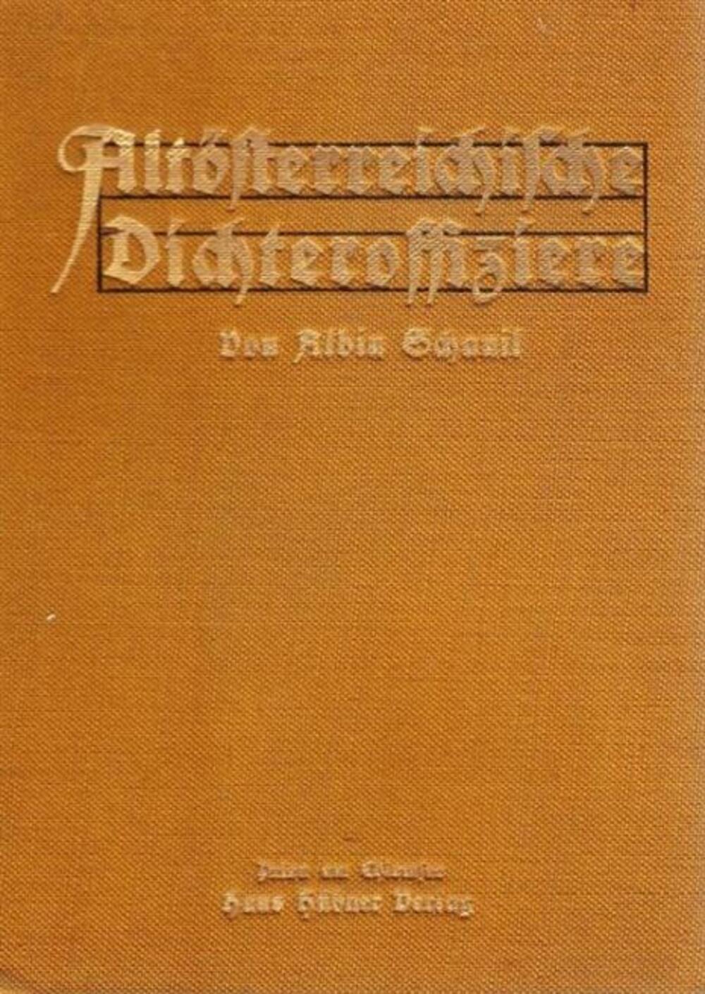 Cover für Altösterreichische Dichteroffiziere